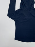 Pin-Tuck Hood Neck Slim Fit Tee