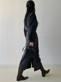 [Skirt SET] Corduroy Sleeveless Long One Piece