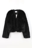 Belly soft fur jacket