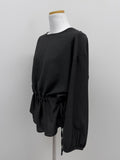 Julie Frill Round Neck Blouse