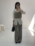 Popo Strap Wide Slacks
