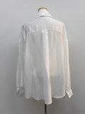 Sion Tencel See-through Over Fit Blouse