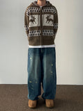 Torck wide baggy denim