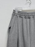 One tuck banding training wide pants
