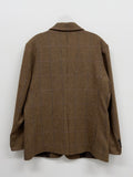 [wool60%] Pin check single overfit blazer jacket