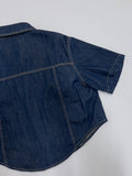 Kota Denim Crop Shirt Jacket