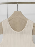 [Premium] Issey Pleats Sleeveless & Cardigan Set-up