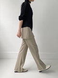 Beryl Wrap Skirt Boot Cut Slacks