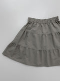 Frill Banding Flared Mini Skirt
