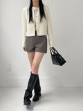 Unbalanced Shoulder Poplin Shirt