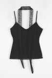 Leopard Velvet Scarf Sleeveless