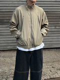 Double Line Zipper Blouson