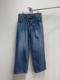 Oil Washed One-Tuck Denim