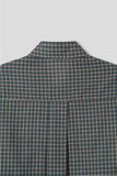 [Linen] Mate Crop Check Shirt