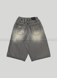 Raw Vintage Gray Tin Bermuda Denim