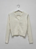 Cash Cable V-neck Knit