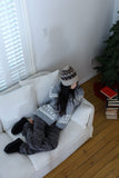 Snowflake Nordic Knit Zip-up