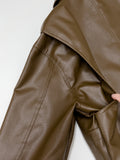 Edison Leather Overfit Blouson Jumper