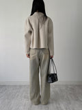 [handmade] Lovin Collar Wool Handmade Short Jacket
