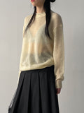 Mohair See-Through Overfit Knit