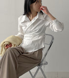 Loke Wrap Shirring Shirt