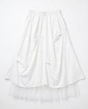 DOUBLE LAYERED MESH SKIRT