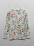 Flower See-through Layered T-shirt