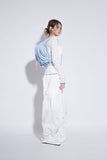 nylon pintuck carge pants