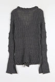 Lobul frill knit cardigan