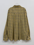 [unisex] Fuzzy Check Overfit Shirt