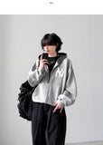 Applique Crop Hood Zip-Up