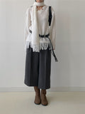 [Muffler SET] Vintage Boucle Long Knit