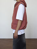 4 Pocket nylon hood vest