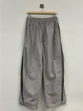 Side Zipper Nylon String Pants