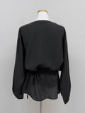 Julie Frill Round Neck Blouse
