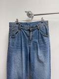 Oil Washed One-Tuck Denim