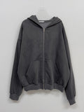 Biz Pigment Overfit Hooded Zip-Up