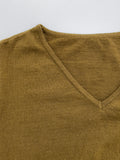 Soft V-neck Crop Knit