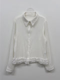 Frill Yoru See-through Blouse