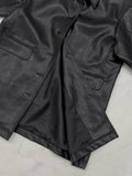 Beaver Crack Half Leather Coat