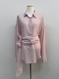 Sion Tencel See-through Over Fit Blouse