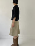 Pearl off-shoulder half T-shirt