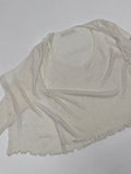 Frill V-Neck Sleeveless Cardigan