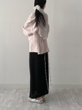 Striped Strap Long Shirt