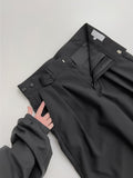 [unisex] Polka Two-tuck Bijo Wide Slacks