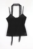 Leopard Velvet Scarf Sleeveless