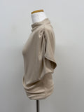 Milly Shirring Cap Sleeve T-Shirt
