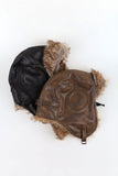 Mongolian leather hat