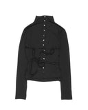 WRAP BUTTON CARDIGAN SET