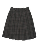CHECK LOOP PLEATS SKIRT